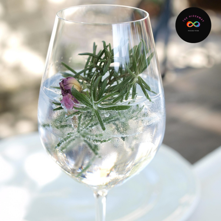 Colourful and inviting The Harvey Milk drink from The HideAway's gay bar in Phnom Penh