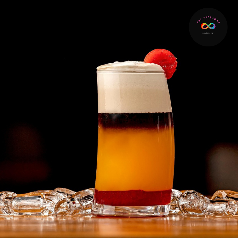 Craft The Stonewall Sling recipe, served at an iconic gay-friendly bar in Phnom Penh