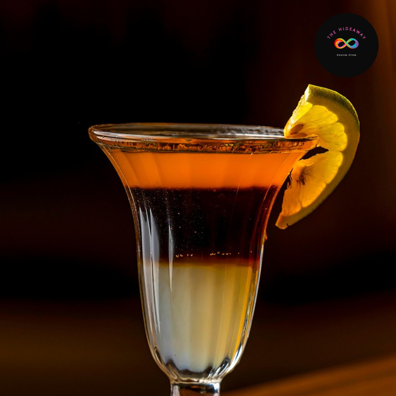 Perfectly mixed Marsha P. Johnson recipe, a must-try at gay-friendly bars in Phnom Penh