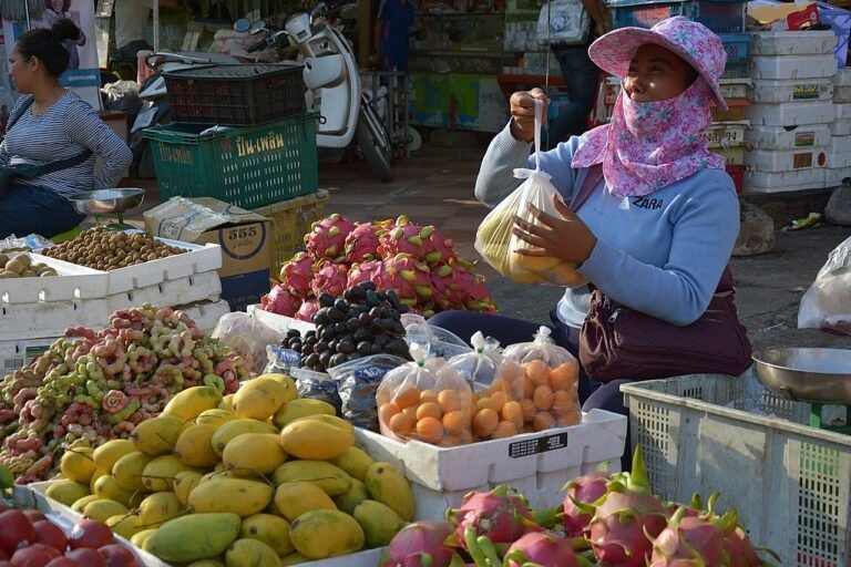 cambodian fruit market